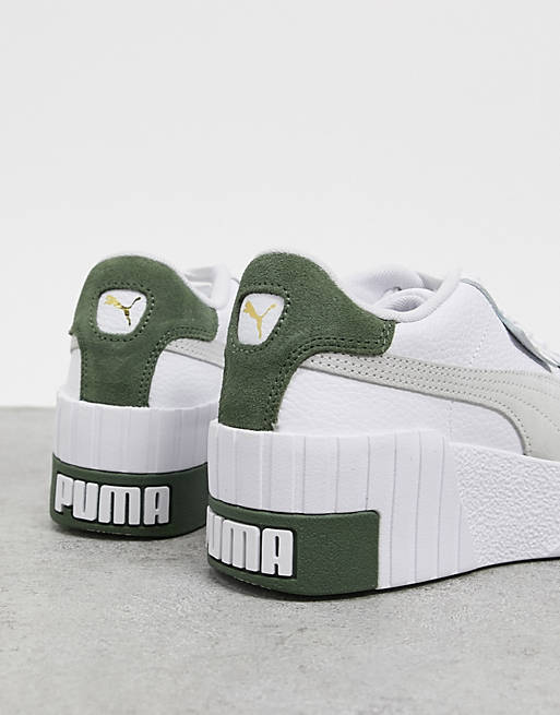 جوكل Puma - Cali - Baskets compensées - Blanc et vert جوكل