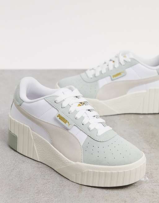 Puma Cali Baskets compens es Vert ASOS