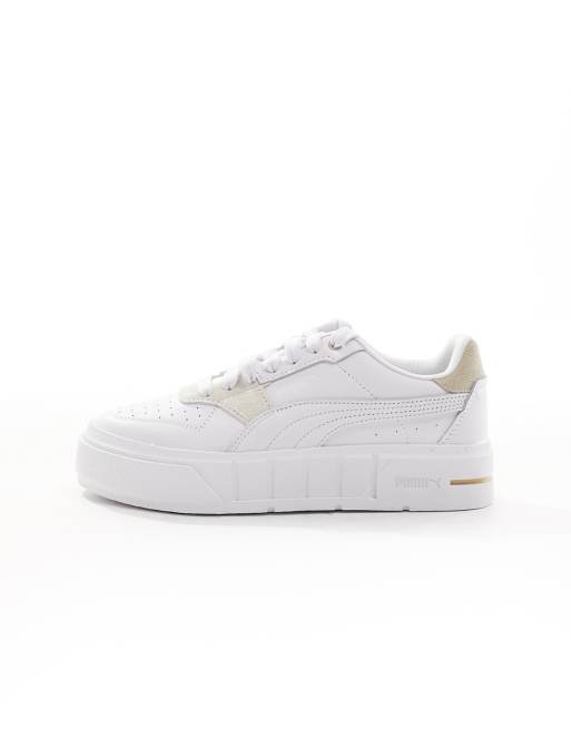 ▷ Puma Tenis Casuales Cali Court Match WNS Blanco/Beige, para