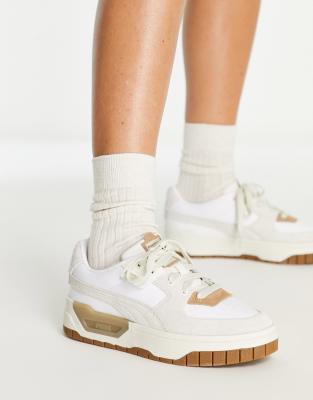 Puma cali outlet blanche et beige