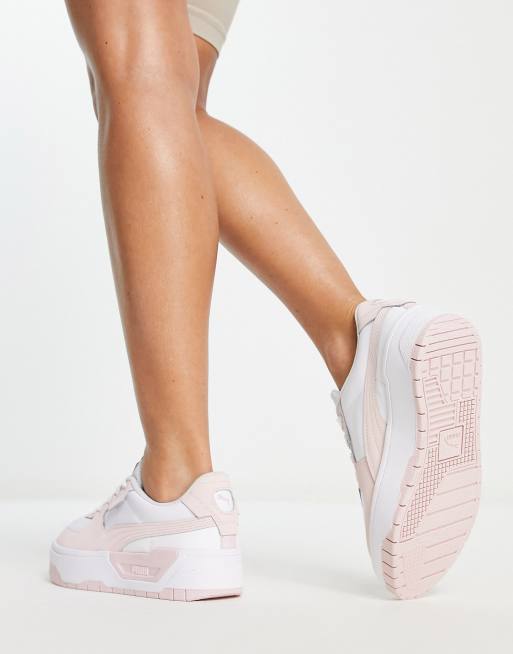 Puma cali store blanc rose