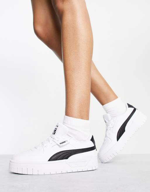 Puma cali blanche shop et noir femme