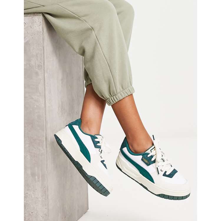 Puma Cali Dream Ivy League sneakers in white and green ASOS