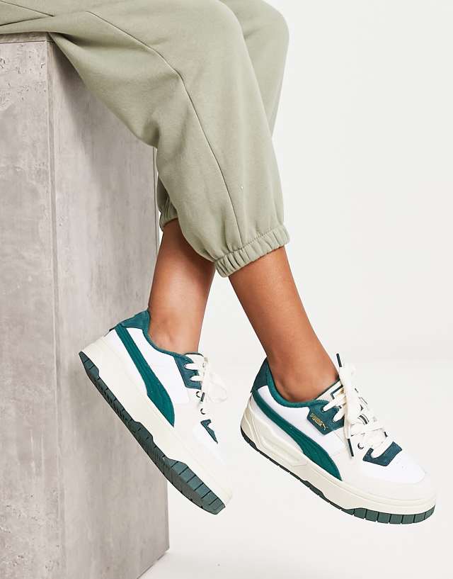 Puma Cali Dream Ivy League sneakers in white and green