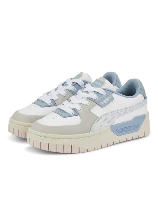 PUMA Cali Dream pastel sneakers in white and blue ASOS