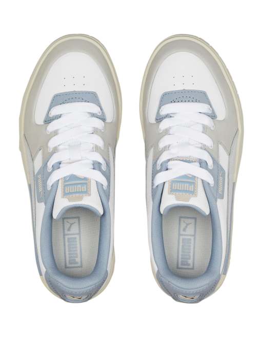 PUMA Cali Dream pastel sneakers in white and blue ASOS