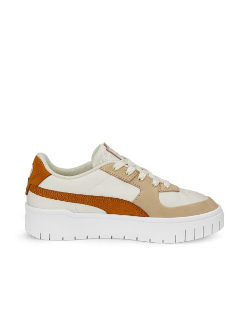 PUMA Cali Dream pastel sneakers in white and tan | ASOS