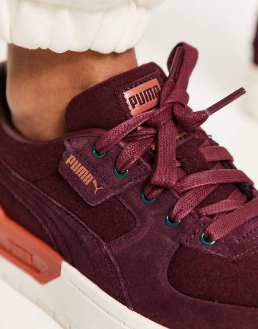 PUMA Cali Dream sneakers in burgundy and white ASOS