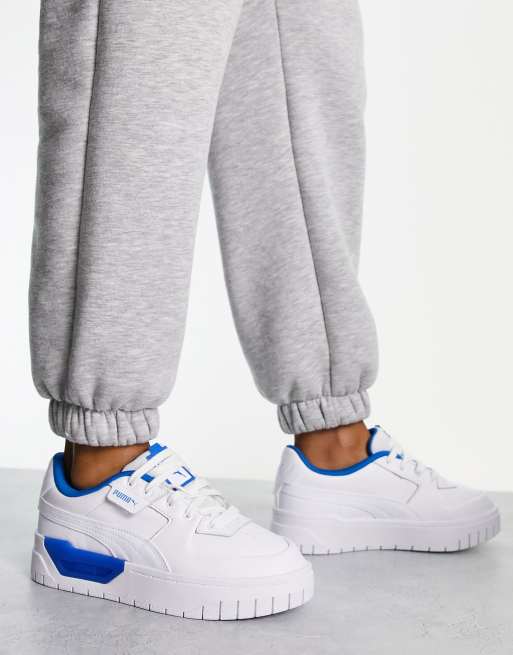 Puma Cali Dream sneakers in white and acid blue - exclusive to ASOS, 2 of 4