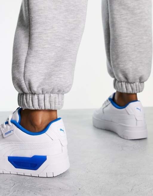 Puma Cali Dream sneakers in white and acid blue - exclusive to ASOS, 3 of 4