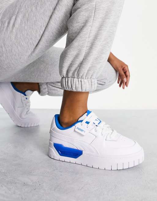 Puma Cali Dream sneakers in white and acid blue - exclusive to ASOS, 4 of 4