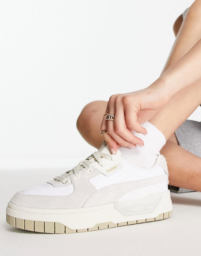 PUMA Cali Dream sneakers in white and beige neutrals - Exclusive to ASOS