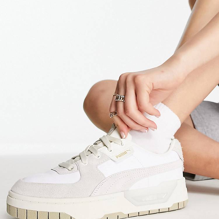 PUMA Cali Dream sneakers in white and beige neutrals Exclusive ASOS | ASOS