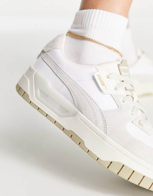 PUMA Cali Dream sneakers in white and beige neutrals Exclusive to ASOS