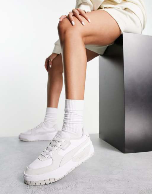 Puma Cali Dream sneakers in white and grey