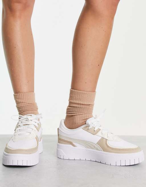 Puma Cali Dream sneakers in white with neutral detail WHITE WHITE ASOS