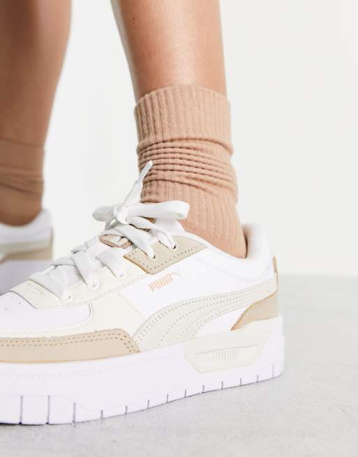 PUMA Cali Dream sneakers in white with neutral detail