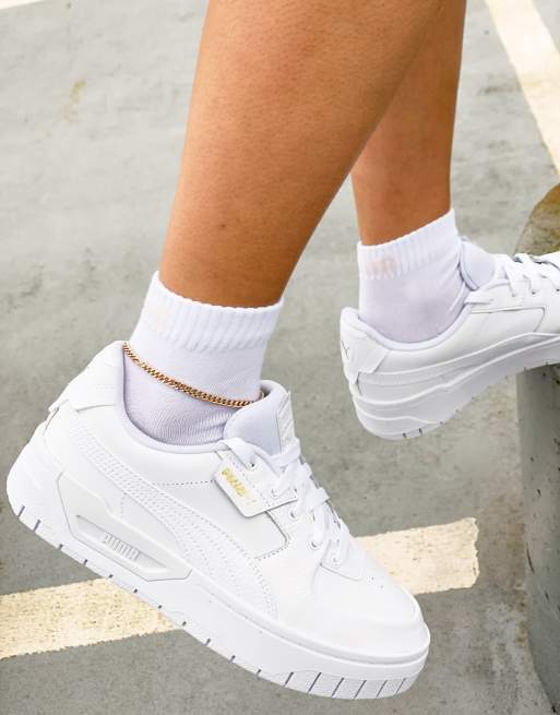 Robijn Leidingen String string Puma - Cali Dream - Sneakers met dikke zool in drievoudig wit | ASOS