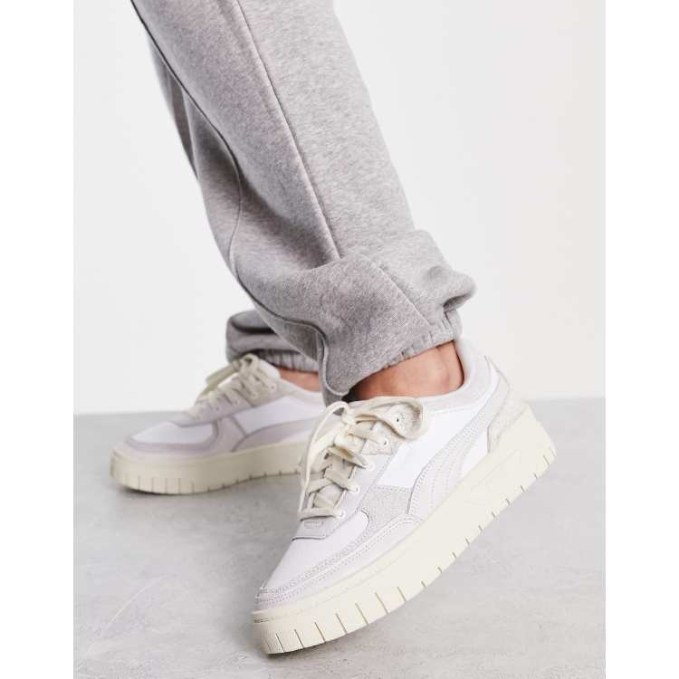 PUMA Cali Dream textured neutral sneakers in white ASOS