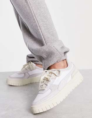 Puma Puma Cali Dream textured neutral trainers in white - WHITE