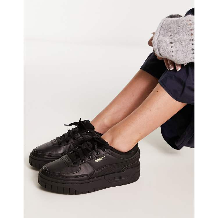 Puma cali sale trainers black