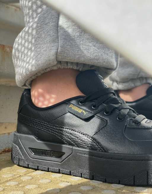 Puma cali 2025 sneakers triple black