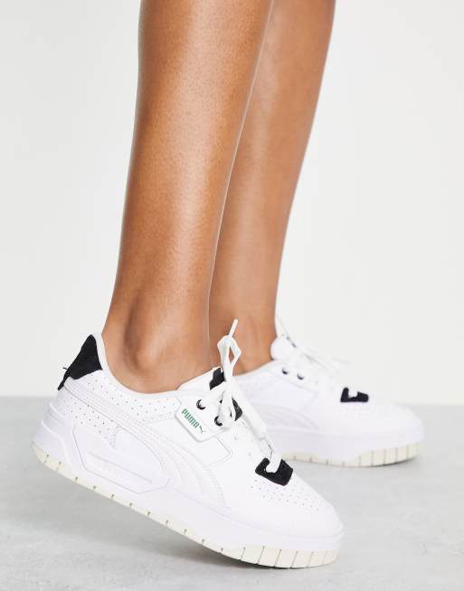 Puma cali trainers white and clearance black