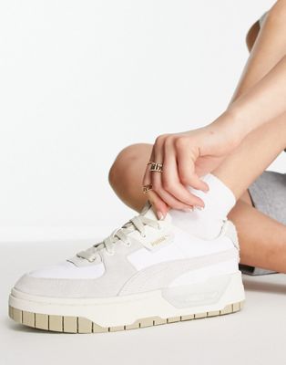 white chunky ladies trainers