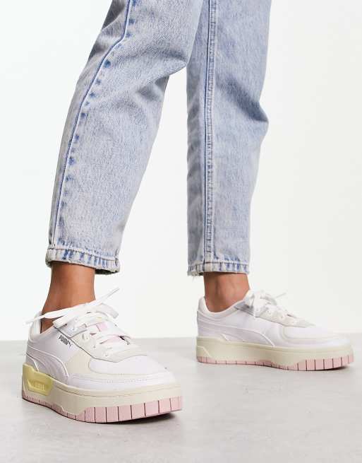 Puma Cali Dream trainers in white and pink | ASOS