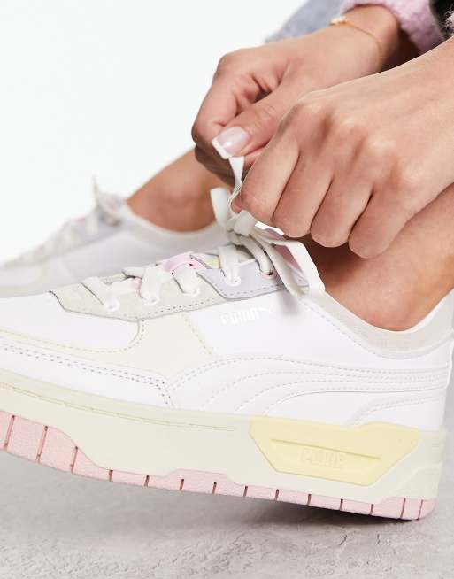 Puma cali store white marshmallow pink