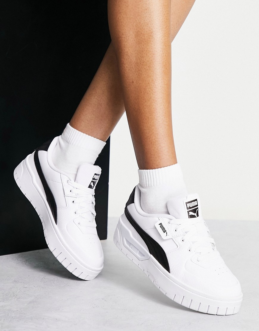 puma - cali dream - vita och svarta sneakers-vit/a