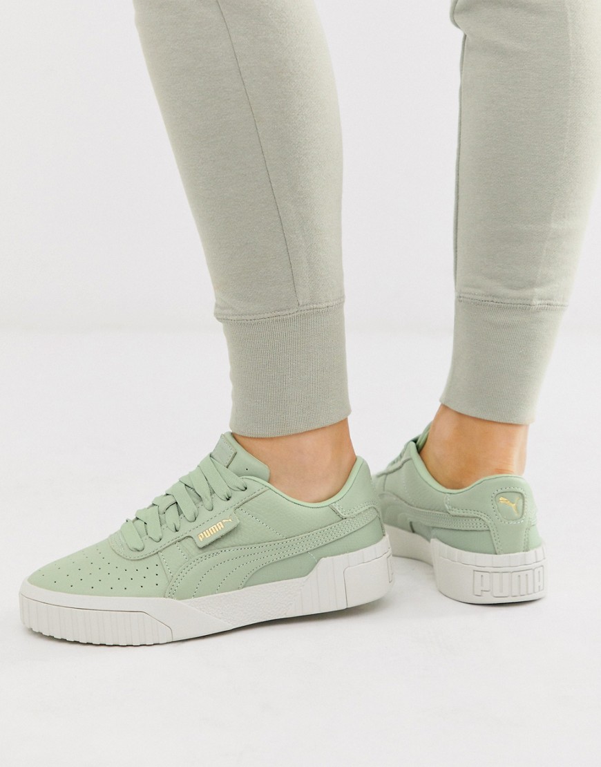 Puma – Cali – Gröna sneakers