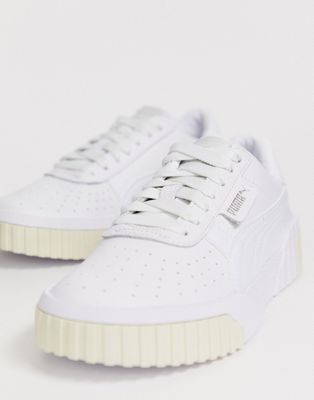 Puma - Cali - Sneakers bianche e limone | ASOS