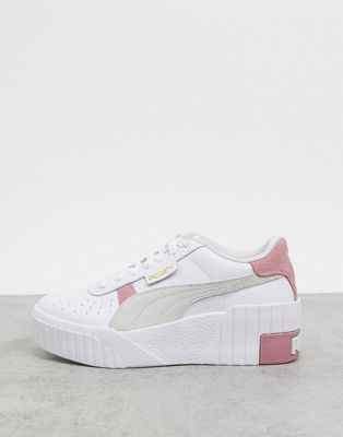 scarpe puma bianche e rosa