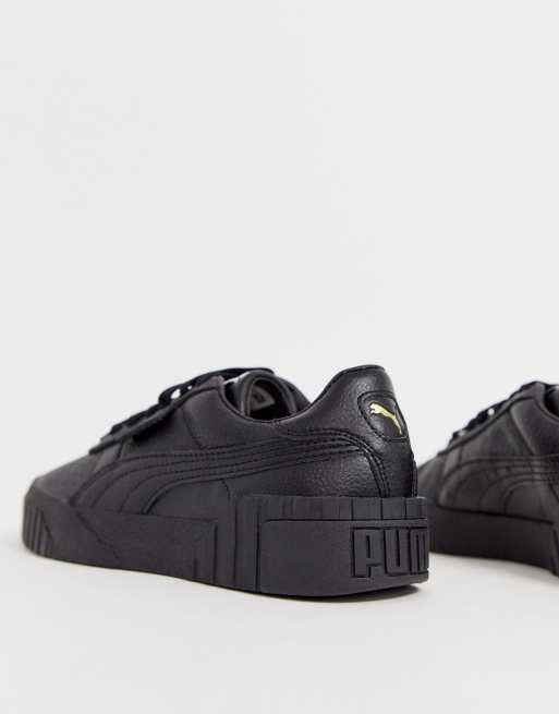 Puma cali shop sneakers triple black