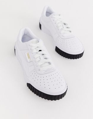 Puma - Cali - Sneakers in wit en zwart 