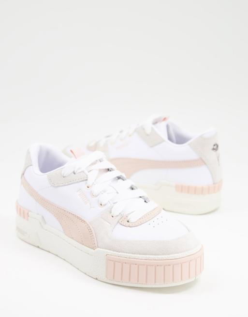 Puma cali bianche e rosa best sale