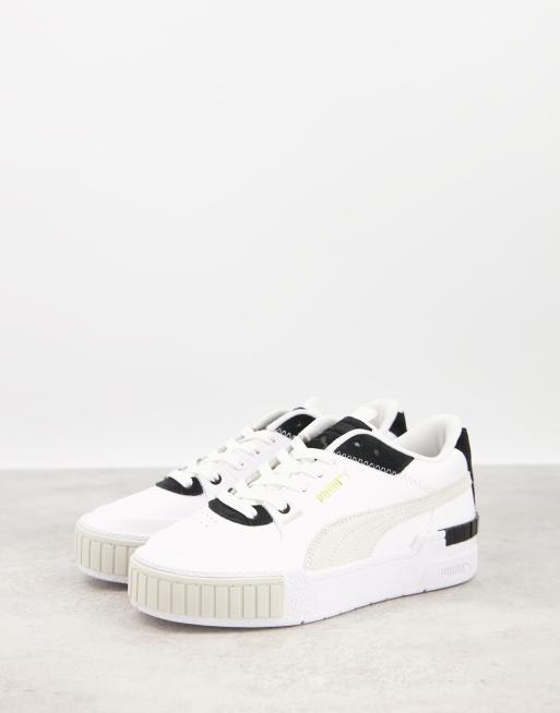 Puma Cali Sport Baskets chunky Blanc et noir