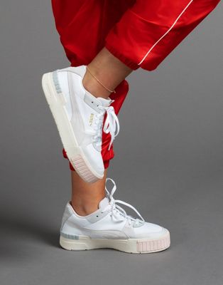 puma cali sneakers white