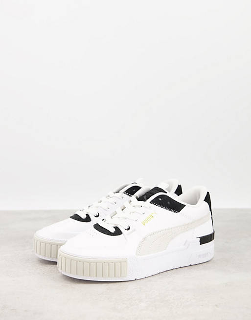  Trainers/Puma Cali Sport chunky trainers in white and black 