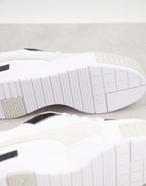 Puma cali sport chunky deals trainers in white and black