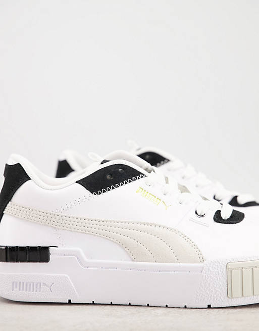  Trainers/Puma Cali Sport chunky trainers in white and black 