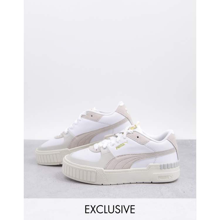 PUMA Cali Sport chunky trainers in white and neutrals exclusive to ASOS ASOS