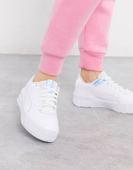 Puma cali 2025 glow sneakers white