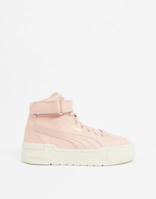 pink puma high top sneakers