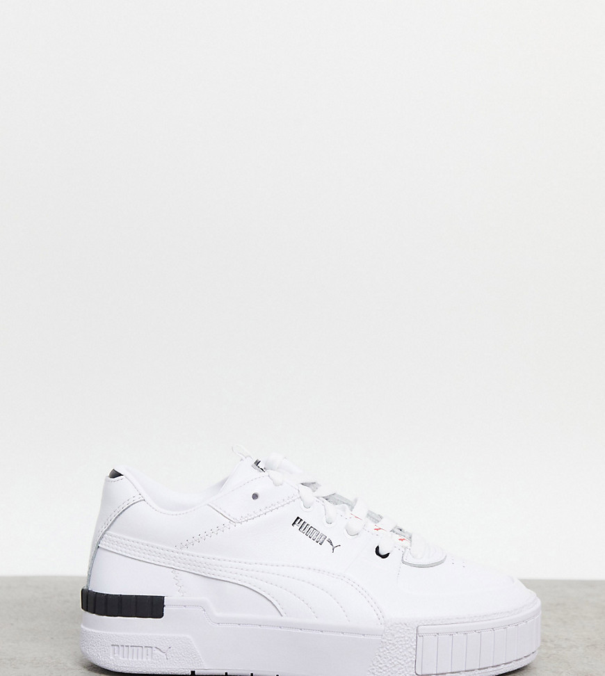 Puma Cali Sport repeat cat sneakers in white and black- exclusive to ASOS