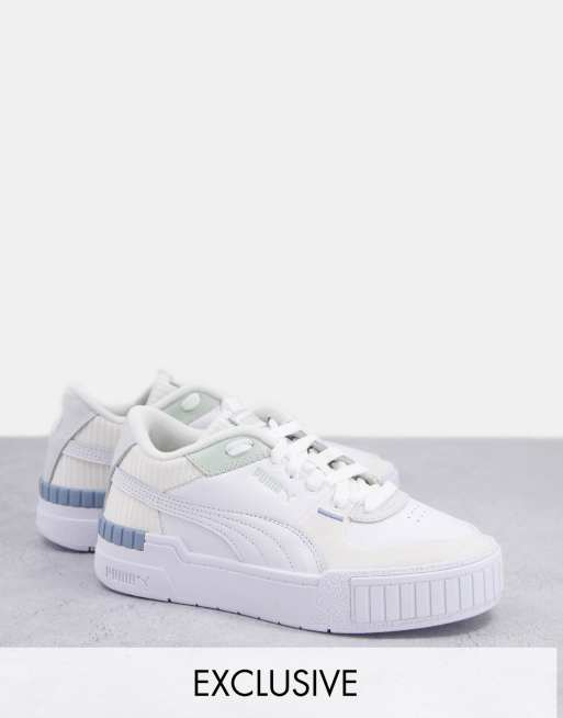 PUMA - Cali Sport - Sneakers bianco sporco con dettagli patchwork - In esclusiva per ASOS