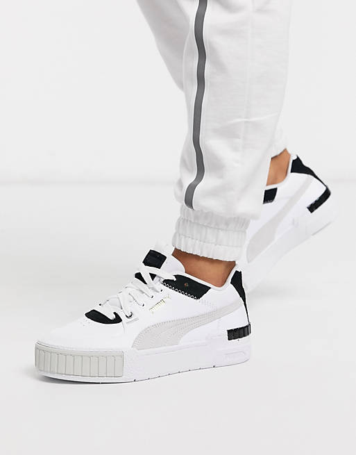 Puma Cali Sport sneakers in white and black | ASOS