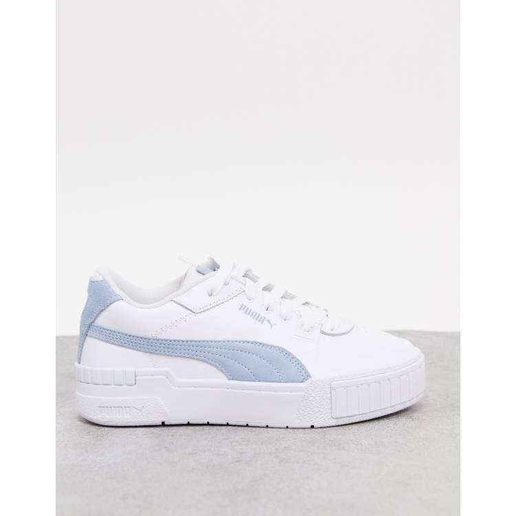 Puma Cali Sport sneakers in white and blue