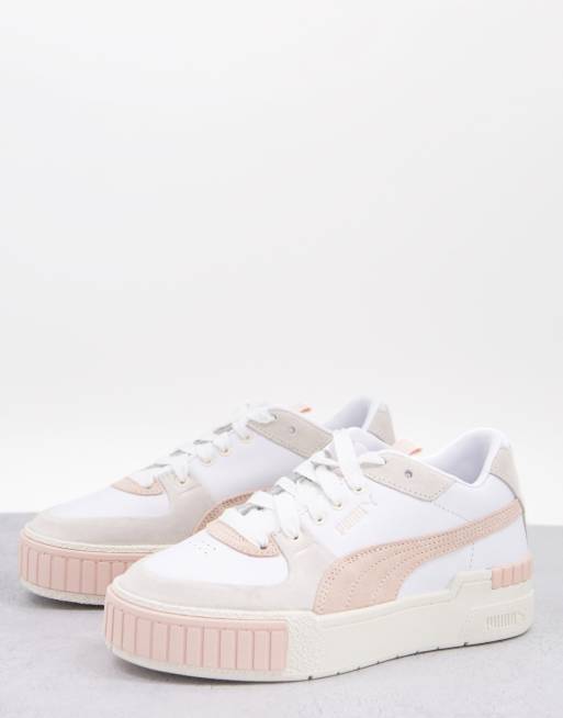 Puma cali sale pink and grey